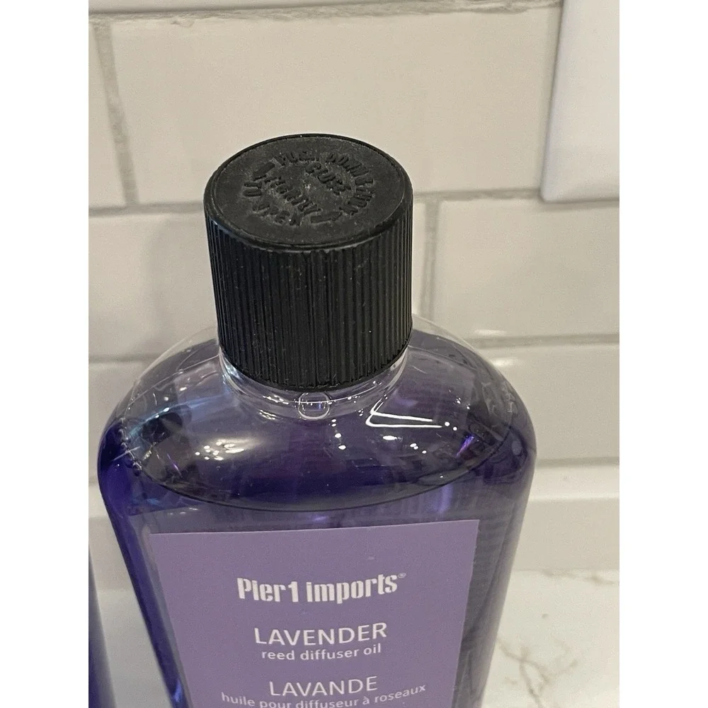 Pier 1 Imports Lavender Reed Diffuser Oil 16 fl oz Lot of 2 Scented Liquid New